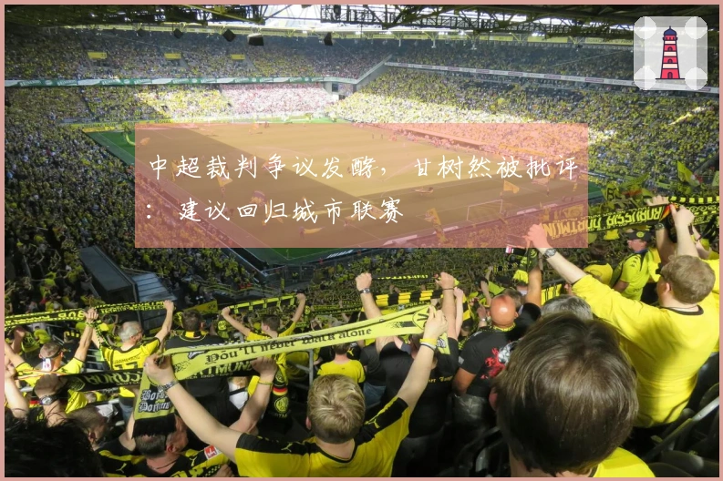 中超裁判争议发酵，甘树然被批评：建议回归城市联赛